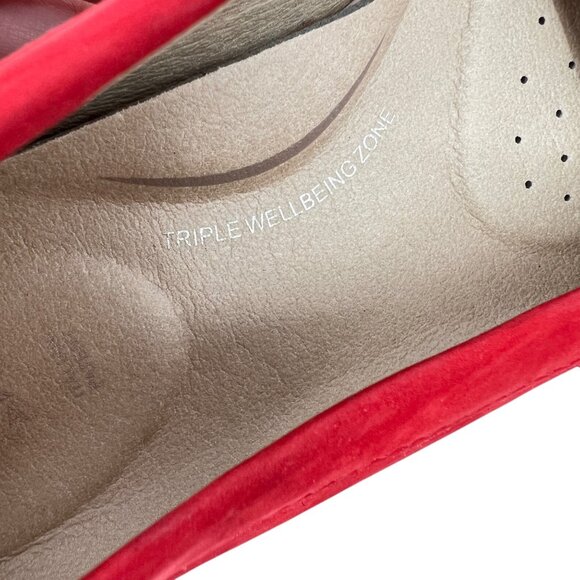 GEOX Annytah Red Suede Womens Loafers Size 40 EU 10 US - Picture 14 of 16